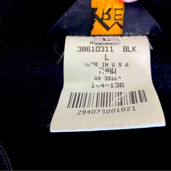 REI Black Fleece Lined Quarter Zip Long Sleeve Shirt Size L - Picture 7 of 8